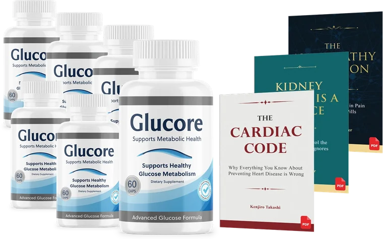 Glucore 6 Bottles package